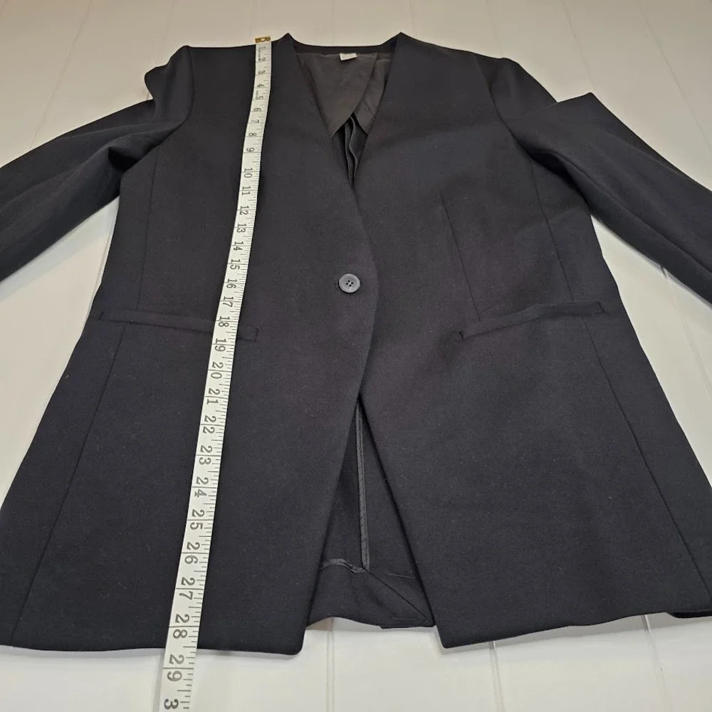 Spanx The‎ Perfect Collarless Blazer Size S 20384R Classic Black Single Button